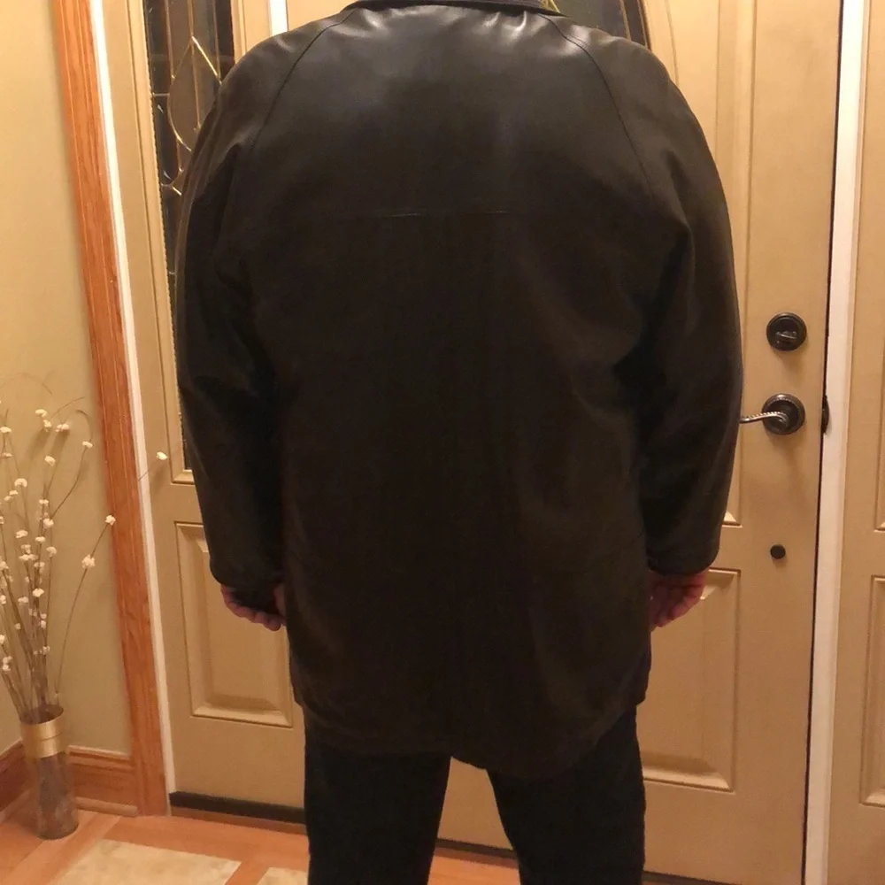 Vintage Coach- Excellent condition Mens lined leather jacket XL Black - Picture 4 of 8